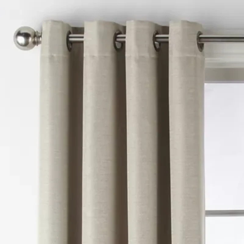 Max Blackout Prescott Grommet Top 100% Single Curtain Panel