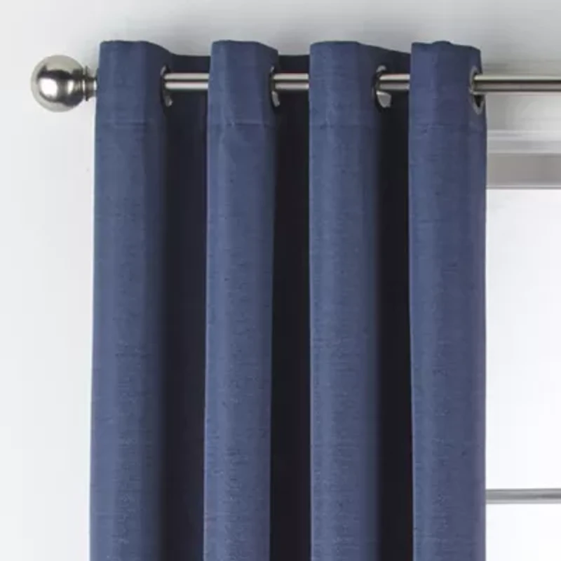 Max Blackout Prescott Grommet Top 100% Single Curtain Panel