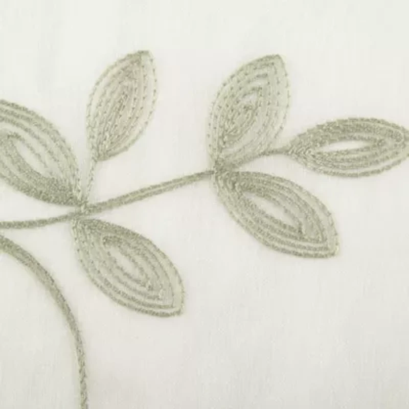Regal Home Meadow Embroidered 2-pc. Rod Pocket Window Tier
