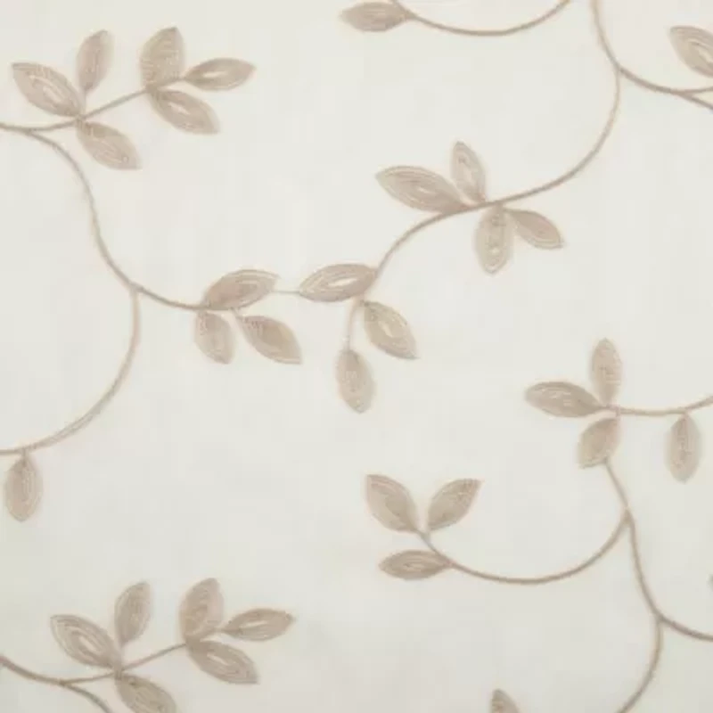 Regal Home Meadow Embroidered 2-pc. Rod Pocket Window Tier