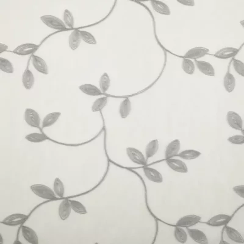 Regal Home Meadow Embroidered 2-pc. Rod Pocket Window Tier