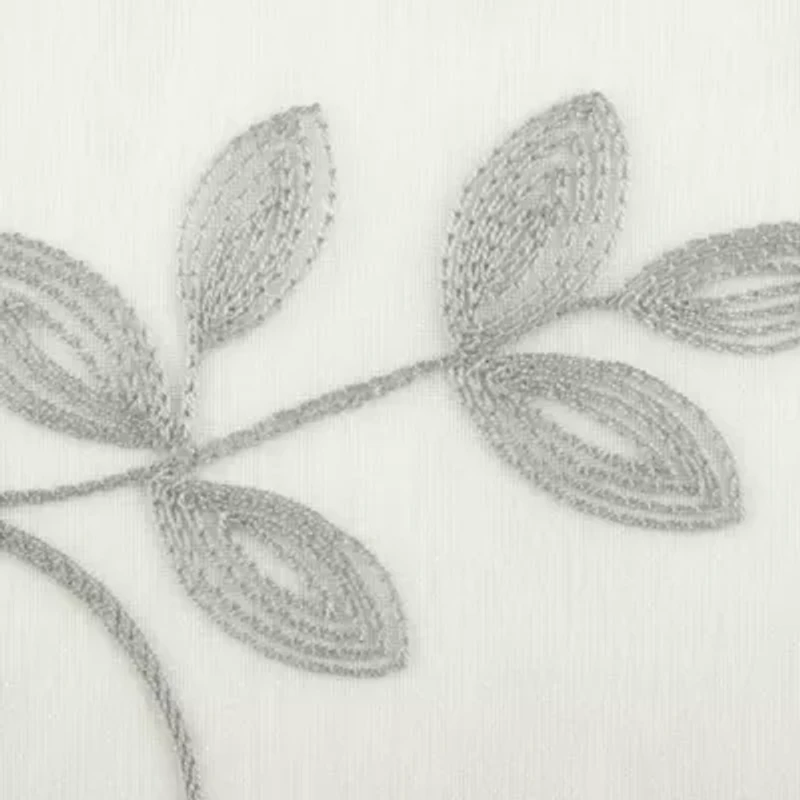 Regal Home Meadow Embroidered 2-pc. Rod Pocket Window Tier