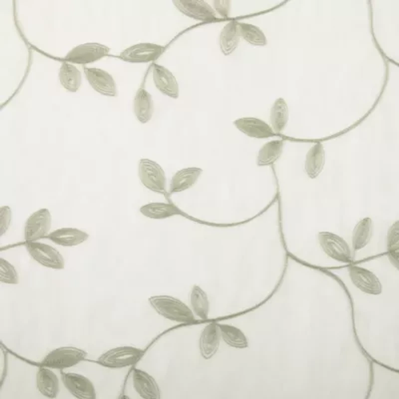 Regal Home Meadow Embroidered 2-pc. Rod Pocket Window Tier