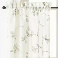 Regal Home Meadow Embroidered 2-pc. Rod Pocket Window Tier