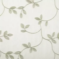 Regal Home Meadow Rod Pocket Embroidered Sheer Single Curtain Panel