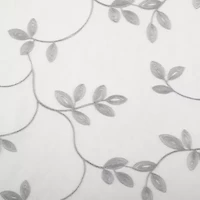 Regal Home Meadow Rod Pocket Embroidered Sheer Single Curtain Panel