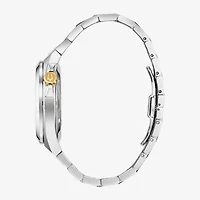 Bulova Maquina Mens Automatic Silver Tone Stainless Steel Bracelet Watch 98a224