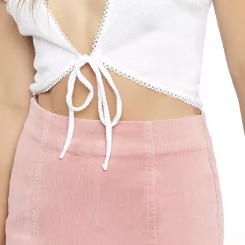 Forever 21 Juniors Womens Corduroy A-Line Skirt