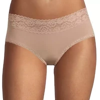 Arizona Body Cotton with Lace Hipster Panty