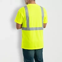 Berne Hi Vis Class 2 Performance Big and Tall Mens High Visibility Short Sleeve Safety Shirt