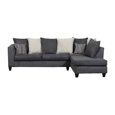 Covington 2-Piece Chenille Left-Arm Sofa Sectional with Chaise
