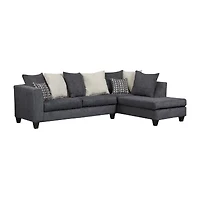 Covington 2-Piece Chenille Left-Arm Sofa Sectional with Chaise
