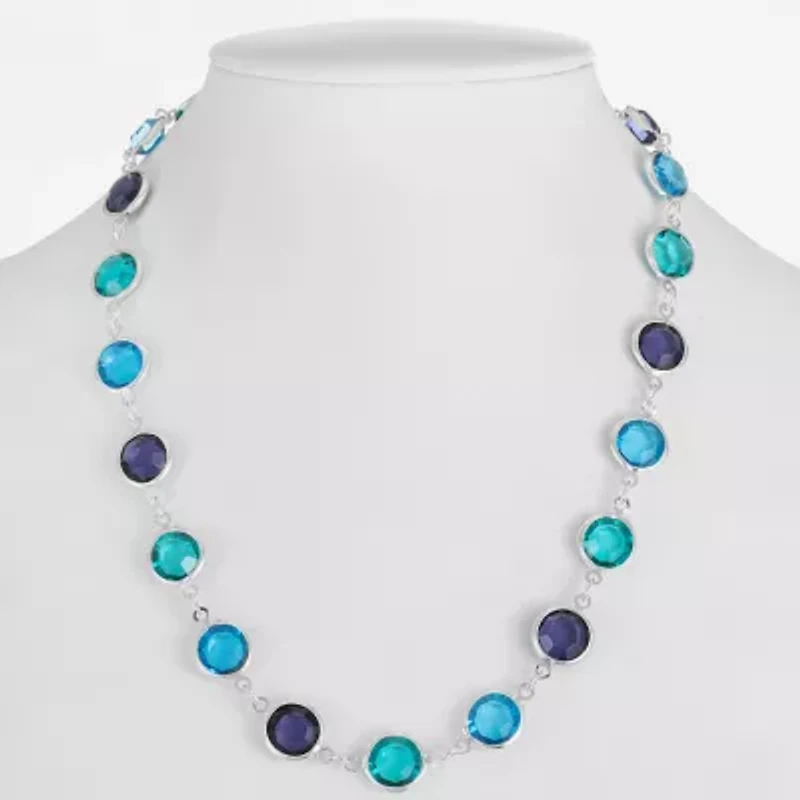 Liz Claiborne Beaded Womens 17 Inch Collar Necklace