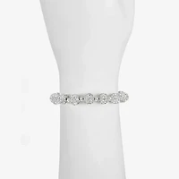 Monet Jewelry Womens Glass Round Stretch Bracelet