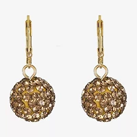 Monet Jewelry Womens Glass Round Drop Earrings