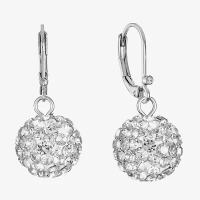 Monet Jewelry Womens Glass Round Drop Earrings