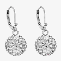Monet Jewelry Womens Glass Round Drop Earrings