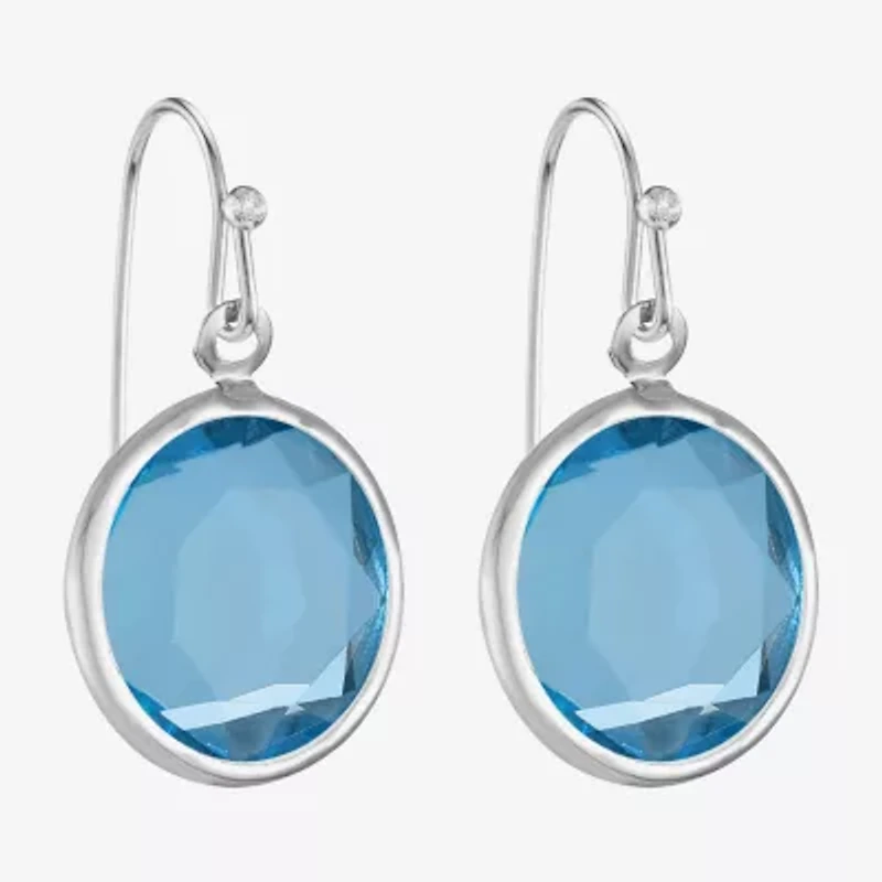 Liz Claiborne Beaded Womens Round Drop Earrings