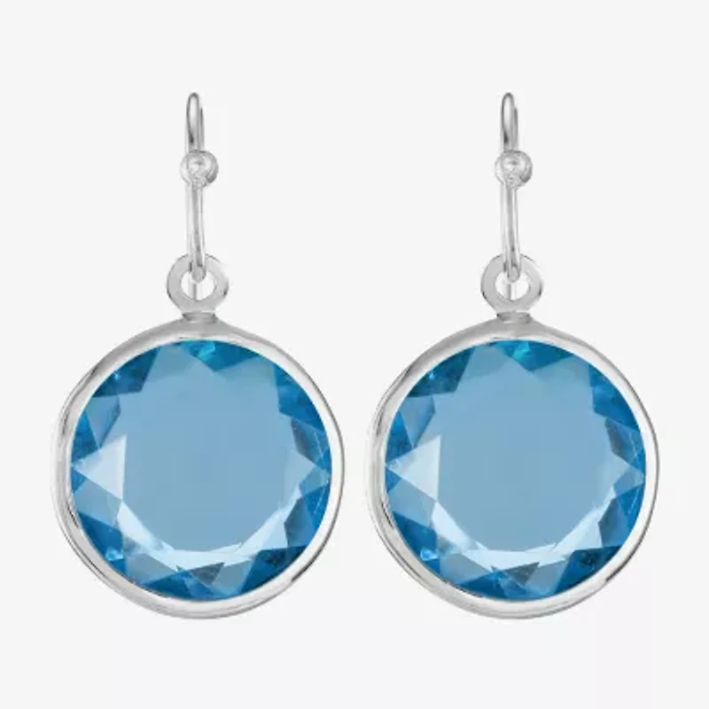 Liz Claiborne Beaded Womens Round Drop Earrings