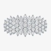 (Si2-I1/ G-H) Womens 1 CT. T.W. Lab Grown White Diamond 10K Gold Cluster Band