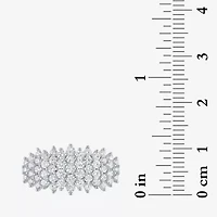 (Si2-I1/ G-H) Womens 1 CT. T.W. Lab Grown White Diamond 10K Gold Cluster Band