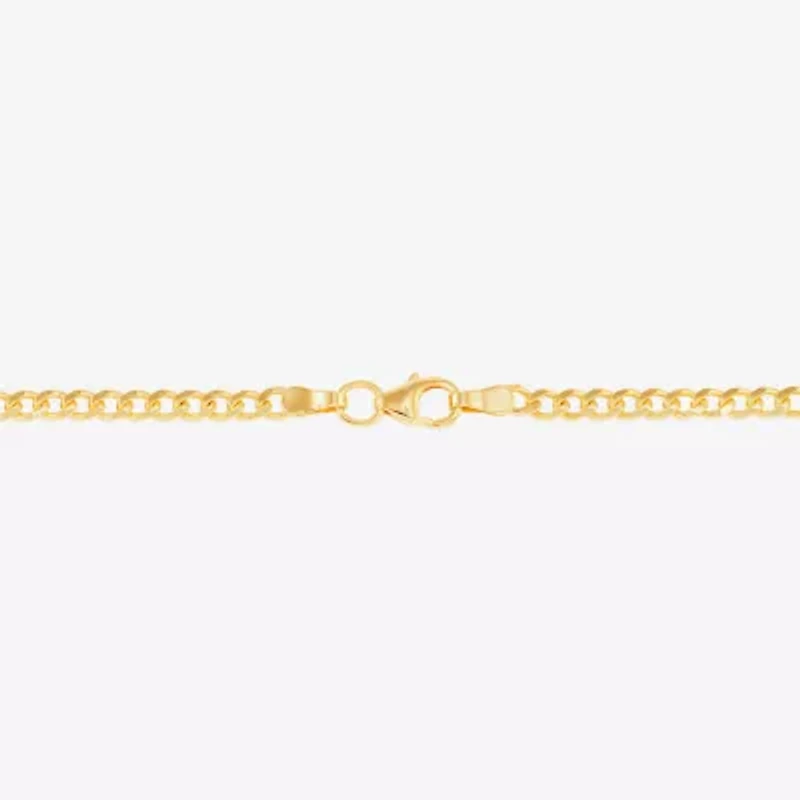 Made in Italy Unisex Adult 14K Gold 24 Inch Curb Chain Necklace