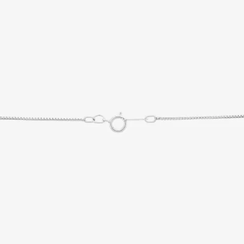 Womens Sterling Silver 18 Inch Locket Necklace