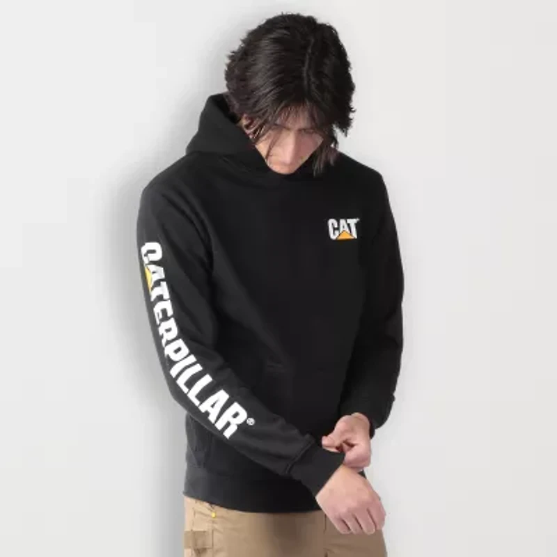 CAT Trademark Banner Mens Long Sleeve Hoodie