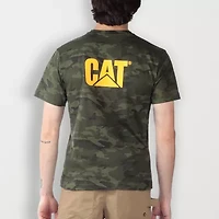 CAT Trademark Mens Crew Neck Short Sleeve Regular Fit Graphic T-Shirt