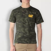CAT Trademark Mens Crew Neck Short Sleeve Regular Fit Graphic T-Shirt