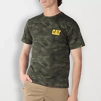CAT Trademark Mens Crew Neck Short Sleeve Regular Fit Graphic T-Shirt