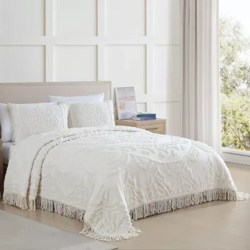 Beatrice Home Fashions Lotus Chenille Bedspread
