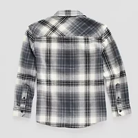 Thereabouts Little & Big Kid Boys Long Sleeve Regular Fit Flannel Shirt