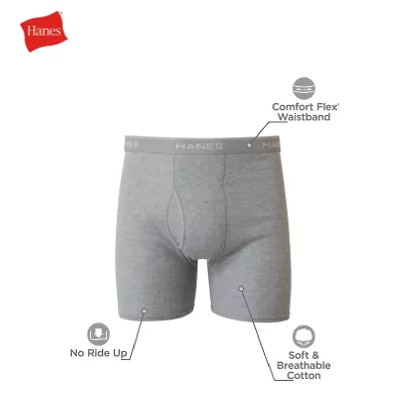 Hanes Fresh Iq Bonus Pack Mens 5 Boxer Briefs J349b5