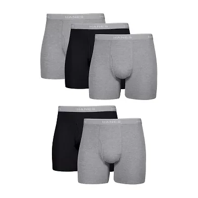 Hanes Fresh Iq Bonus Pack Mens 5 Boxer Briefs J349b5