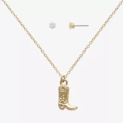 Mixit Womens Cubic Zirconia 2-pc. Jewelry Set