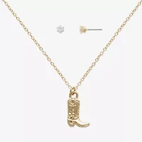 Mixit Womens Cubic Zirconia 2-pc. Jewelry Set