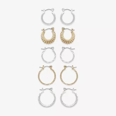 Mixit Womens Hypoallergenic 5 Pair Earring Set