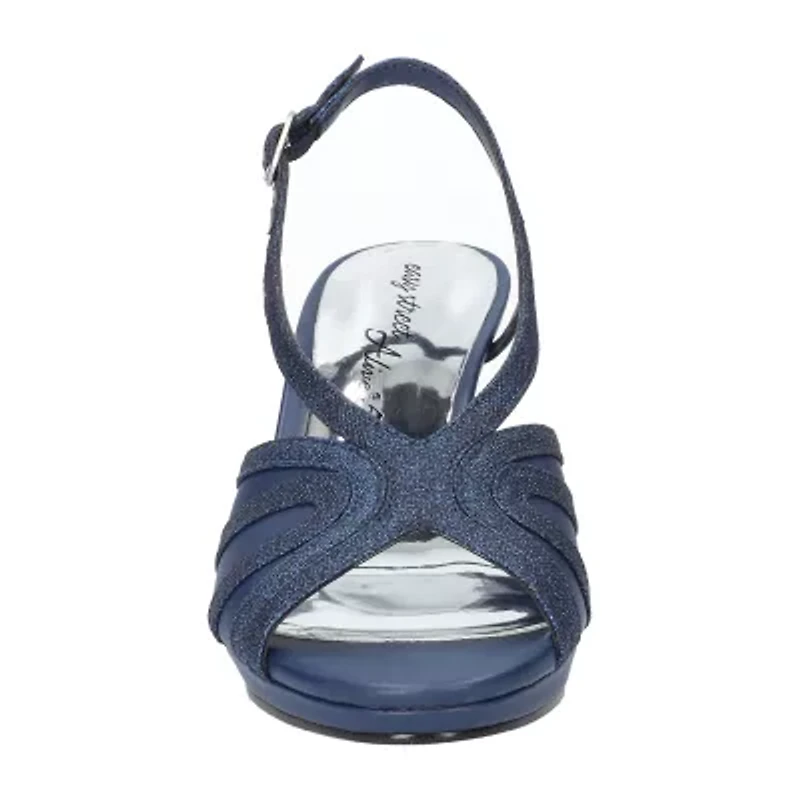 Easy Street Womens Starlight Heeled Sandals Narrow Width
