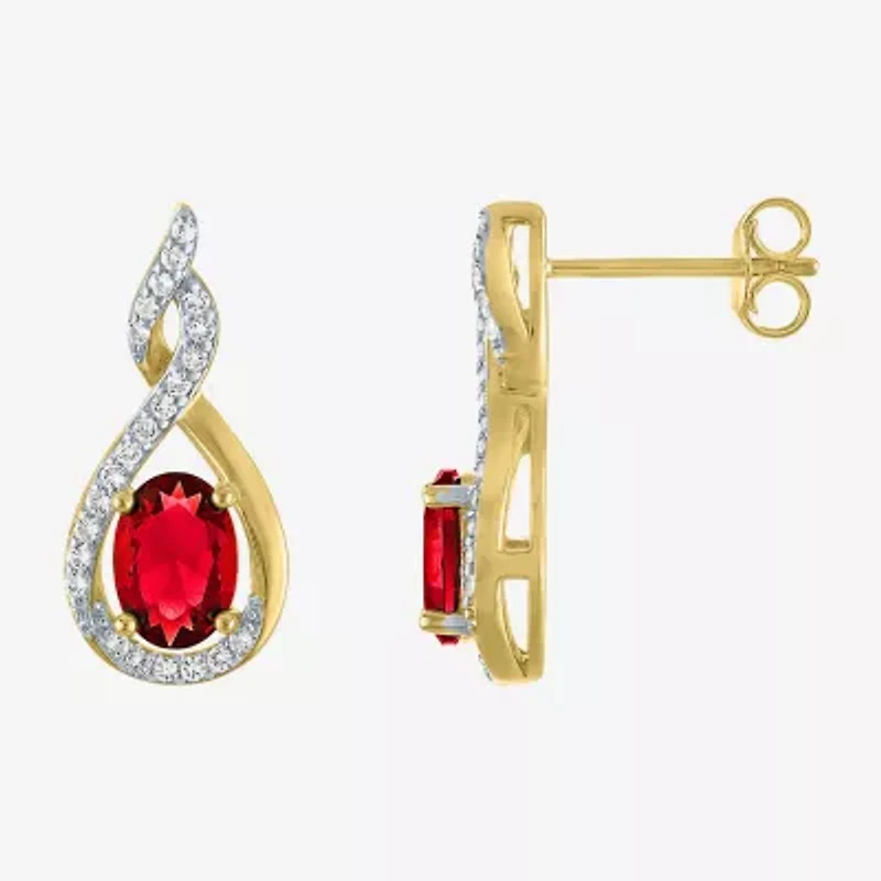 Gemstone 14K Gold Over Silver 2-pc. Oval Jewelry Set