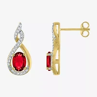 Gemstone 14K Gold Over Silver 2-pc. Oval Jewelry Set