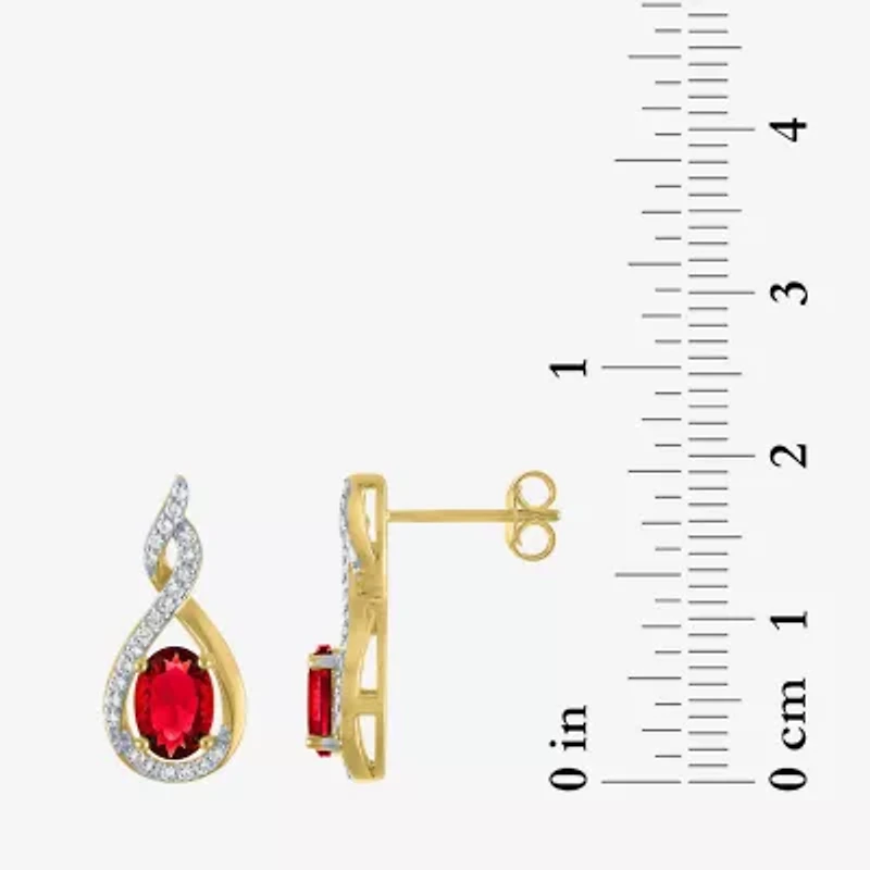 Gemstone 14K Gold Over Silver 2-pc. Oval Jewelry Set