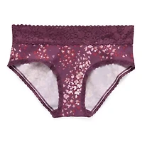 Ambrielle Everyday Hipster with Lace Trim Panty