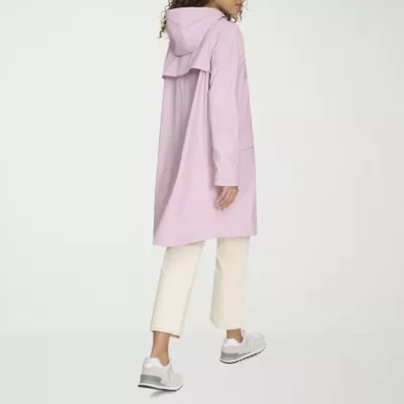 Levi's® Womens Hooded Water Resistant Midweight Raincoat