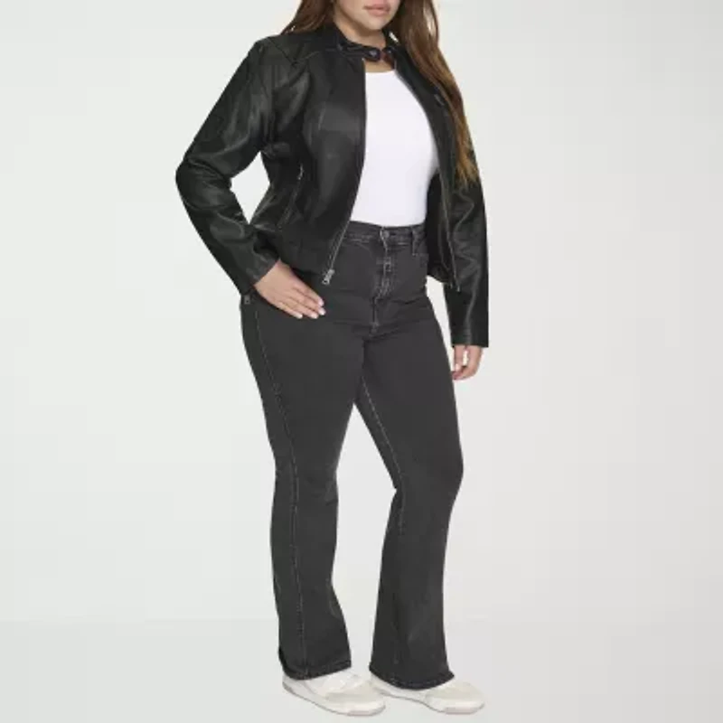 Levi's Womens Faux Leather Midweight Jacket