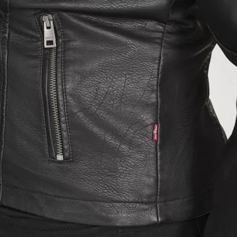 Levi's® Womens Faux Leather Midweight Motorcycle Jacket
