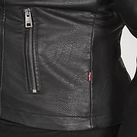 Levi's® Womens Faux Leather Midweight Motorcycle Jacket
