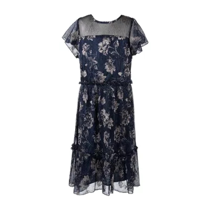 Speechless Big Kid Girls Short Sleeve A-Line Dress