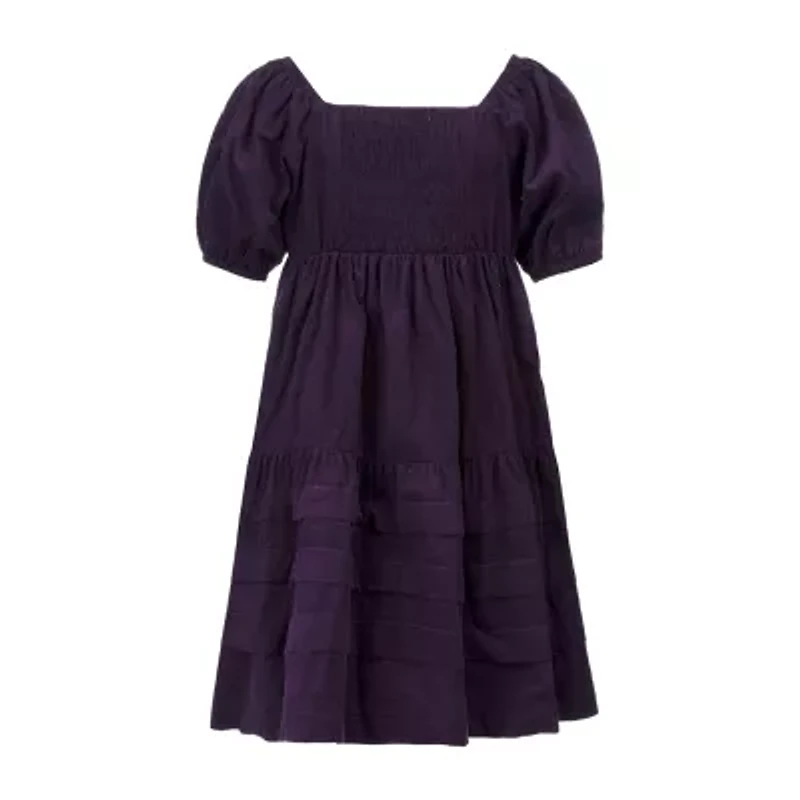 Speechless Big Kid Girls Short Sleeve A-Line Dress