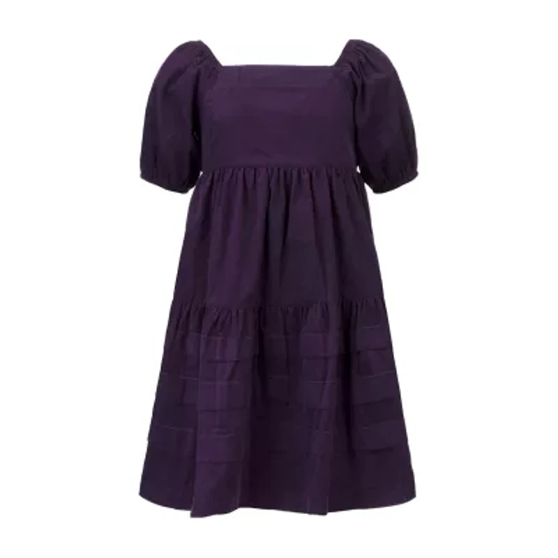 Speechless Big Kid Girls Short Sleeve A-Line Dress
